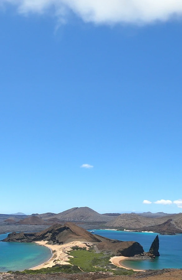 Bartolome island Galapagos.